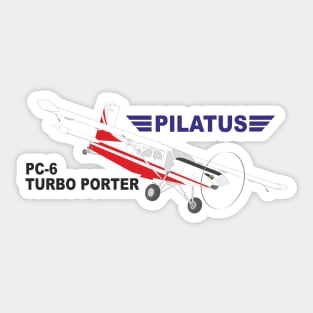 Pilatus PC-6 Sticker